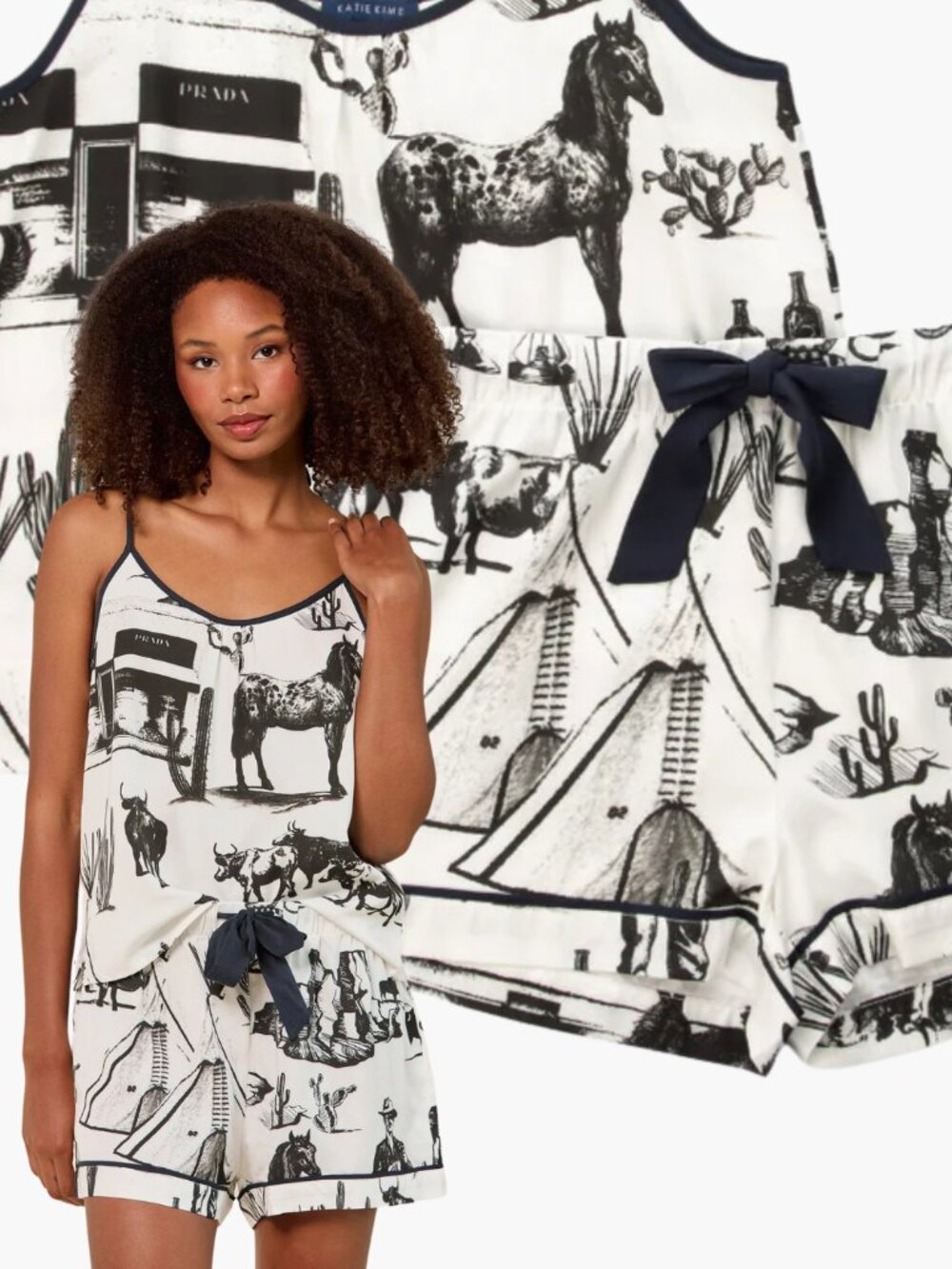 Katie Kime Marfa Toile Cami Shorts Set
